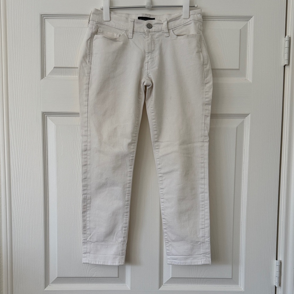 Banana Republic White Skinny Jeans Size 27